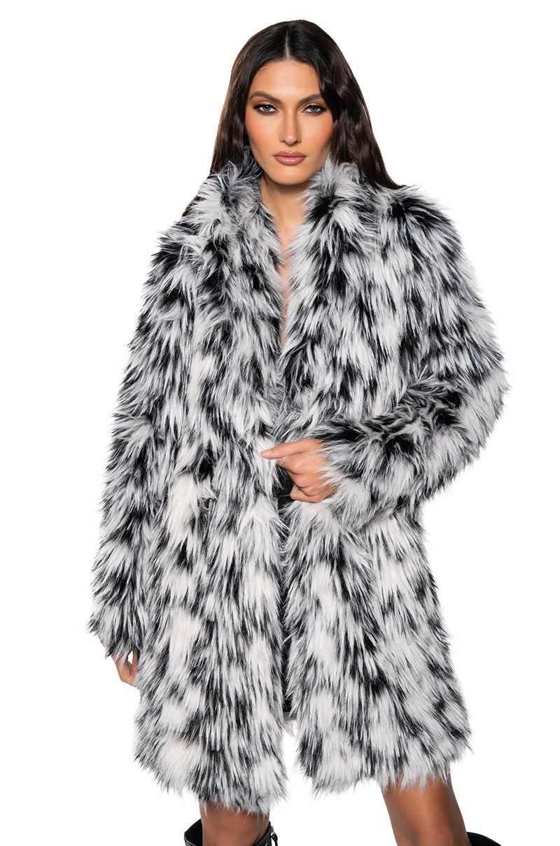 INTERSTELLAR MULTI FAUX FUR JACKET view 0
