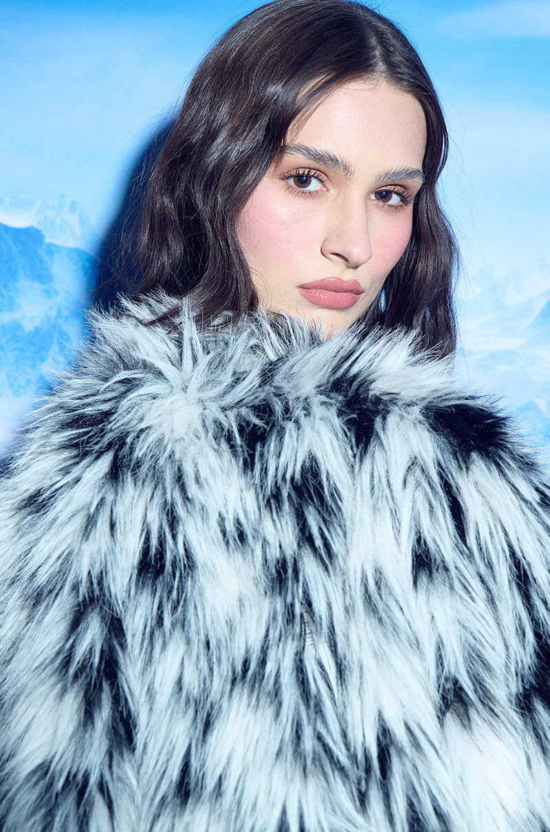 Extra View Interstellar Shaggy Faux Fur Coat