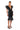 Side View Into The Night Black Ruffle Bandage Dress