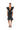 Extra View Into The Night Black Ruffle Bandage Dress