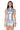 Front View Into The Night Denim Bodycon Mini Dress