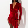 Front View Into The Night Mini Dress in Red