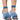 Front View Into You Feather Detail Denim Stiletto Sandal In Blue