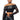 Front View Invest In Me Faux Leather Off The Shoulder Mesh Top