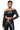 Front View Invest In Me Faux Leather Off The Shoulder Mesh Top