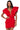 IRREPLACEABLE RUFFLE SLEEVE TULIP HEM MINI DRESS IN RED