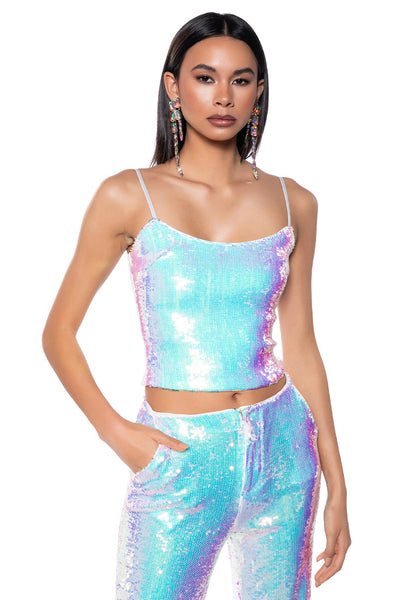 IRRESISTABLE GIRL SEQUIN TANK TOP – AKIRA