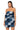 Front View Isla Bonita Patchwork Denim Strapless Mini Dress