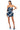 Full View Isla Bonita Patchwork Denim Strapless Mini Dress