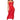 Front View Island Vibes Cutout Tank Maxi Dress In Red