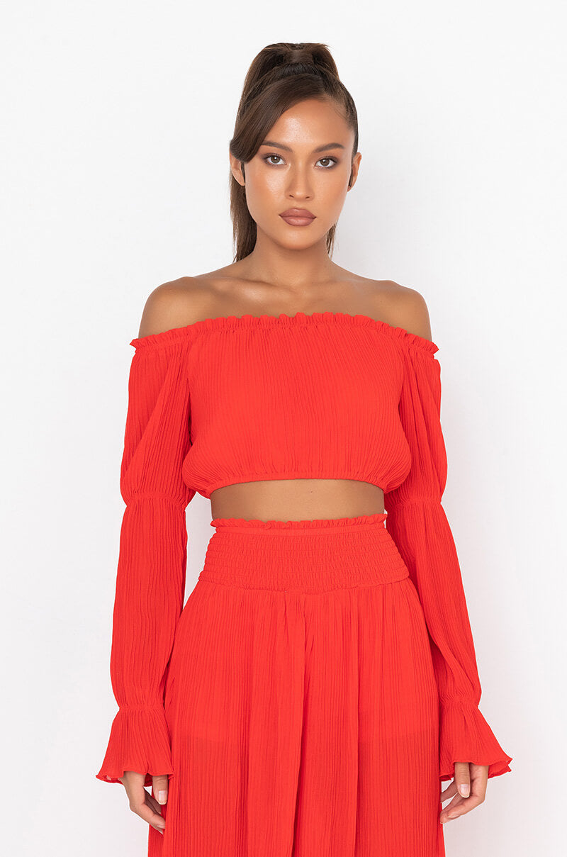 Side View It Was Fun Crop Blouse