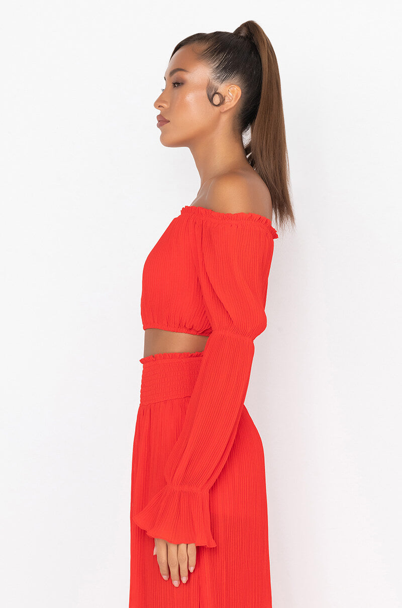 Back View It Was Fun Crop Blouse