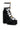 Back View Italia Chunky Embellished Sandal In Black