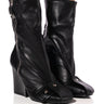 Front View Its A Look Chunky Bootie In Black