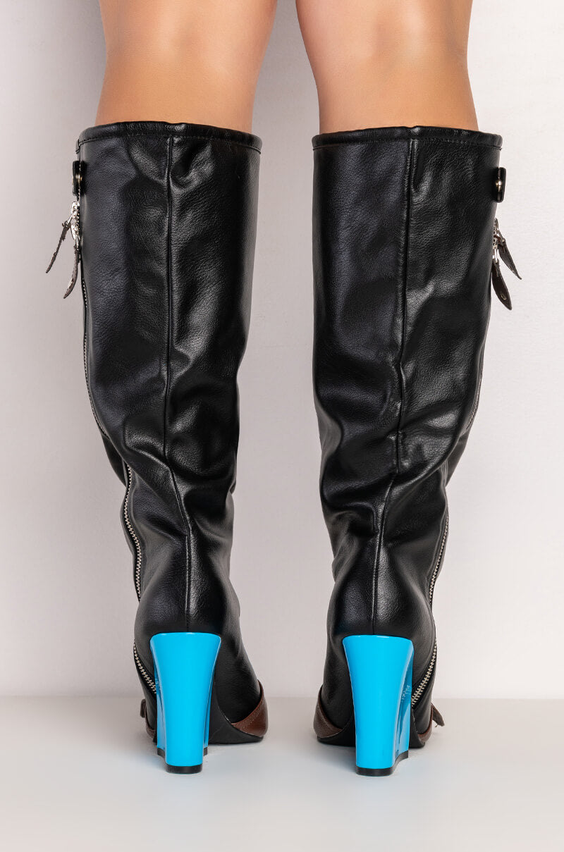 Extra View Its A Look Multi Colored Chunky Boot