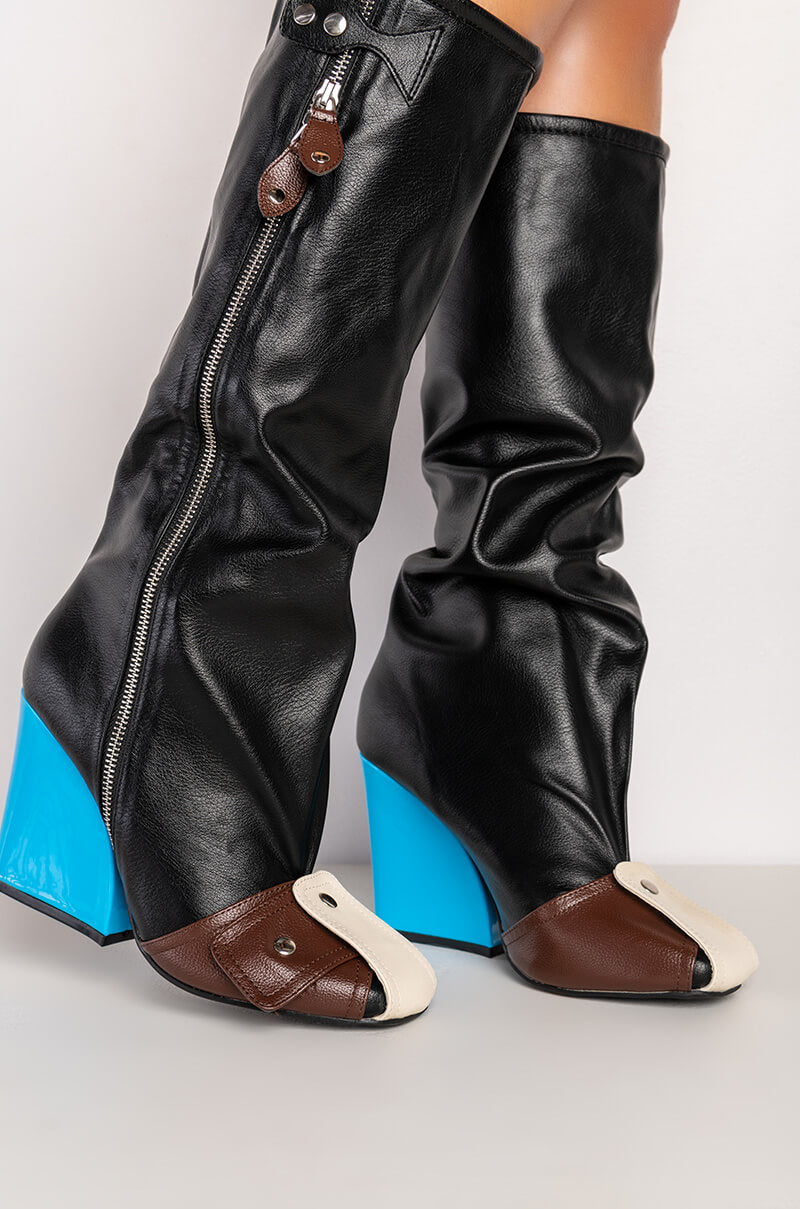 Extra View Its A Look Multi Colored Chunky Boot