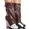 Front View Its A Look Multi Colored Chunky Bootie In Brown
