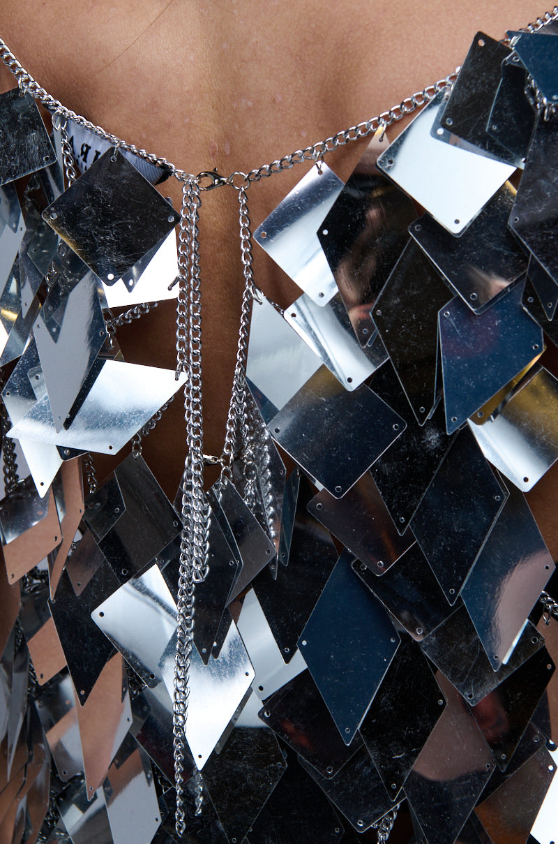 Extra View Its A Party Sequin Chain Mini Dress