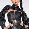 Front View Its The Details For Me Pu Corset And Jacket