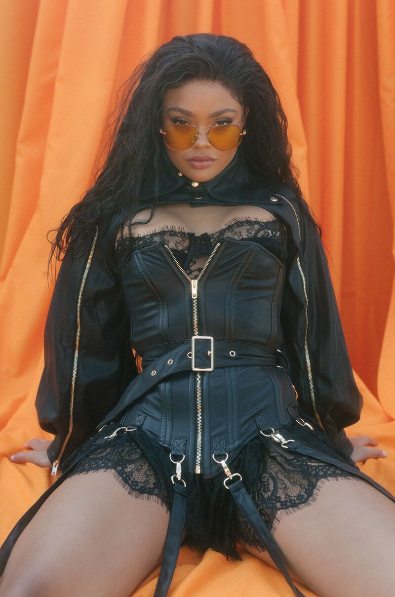 Side View Its The Details For Me Pu Corset And Jacket