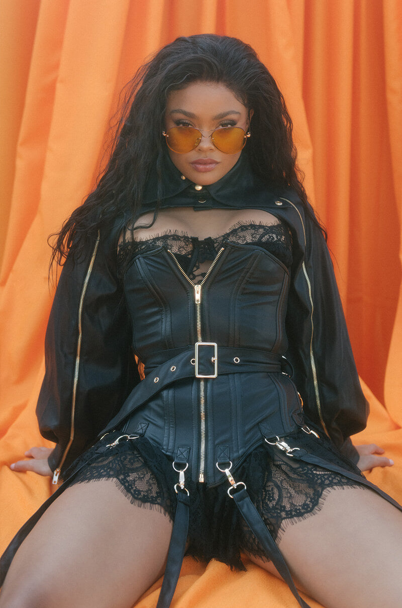 Side View Its The Details For Me Pu Corset And Jacket