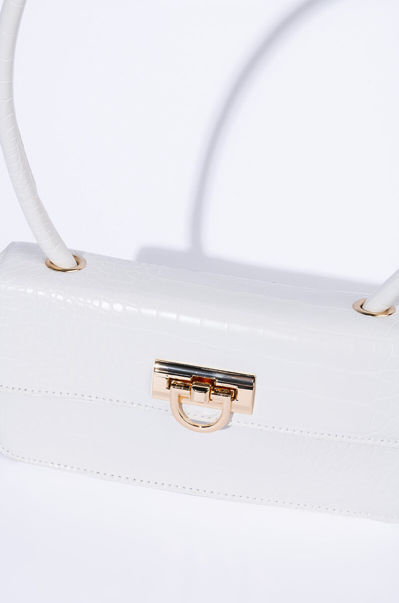 Detail View Its The White Croc Purse For Me