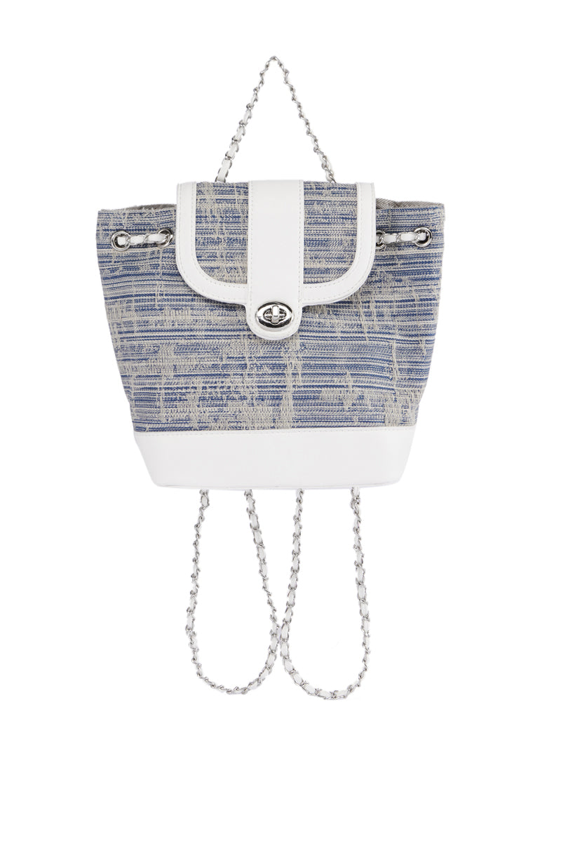 Back View Ivy Denim Backpack