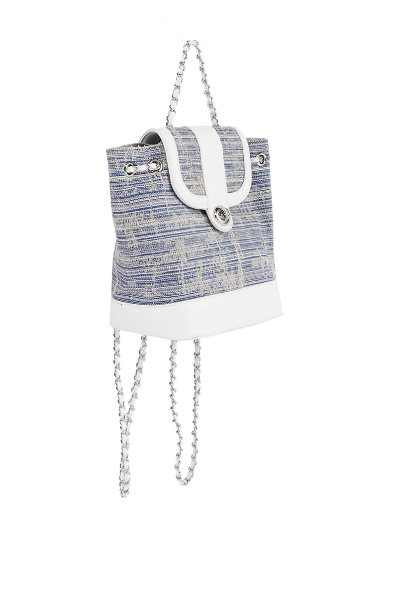 Detail View Ivy Denim Backpack