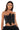 Front View Ivy Patchwork Denim Corset