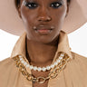 Front View Ivy Pearl Necklace Set