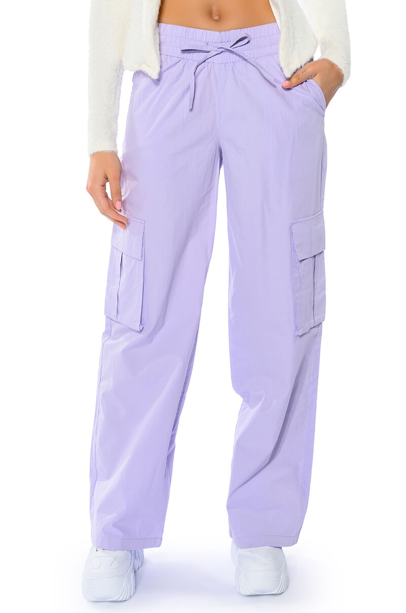 Front View Ivy Wide Leg Cargo Pant