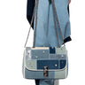 Front View Izzy & Aly Denim Patch Purse