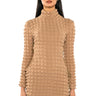 Front View Jacqueline Textured Mini Dress