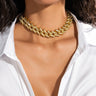 Front View Jagged Link Icy Choker