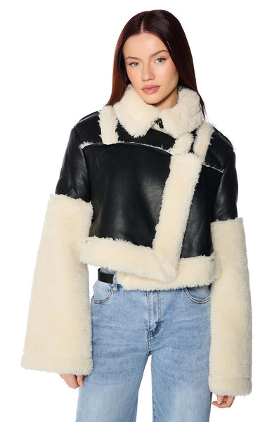 JAGGER SHERPA LINED MOTO JACKET – AKIRA