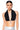 Front View Jayda Halter Neck Cropped Bra