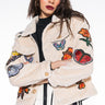Front View Je Suis Desole Sherpa Shacket