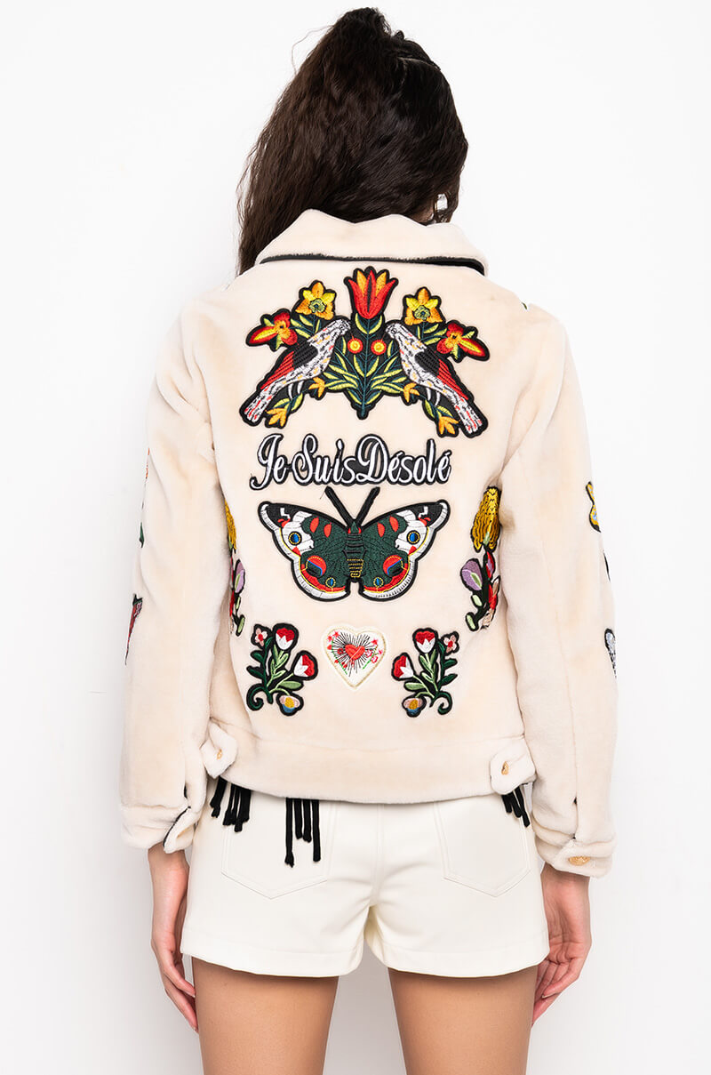 Extra View Je Suis Desole Sherpa Shacket