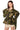 Front View Jeffers Green Camo Jacket With Fitted Rib Arms