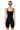 Front View Jenna Classic Scoop Back Romper In Black