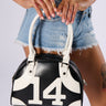 Front View Jersey Chaser Leather Bowler Bag