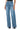 Front View Julie Raw Waistband Wide Leg Jean