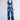 Front View Juliette Weave Two Tone Denim Jumpsuit