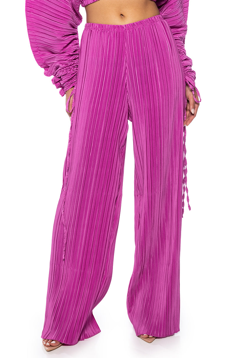 Front View Jump On It Wide Leg Pant