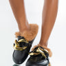 Front View Jump Right In Open Back Loafer In Black