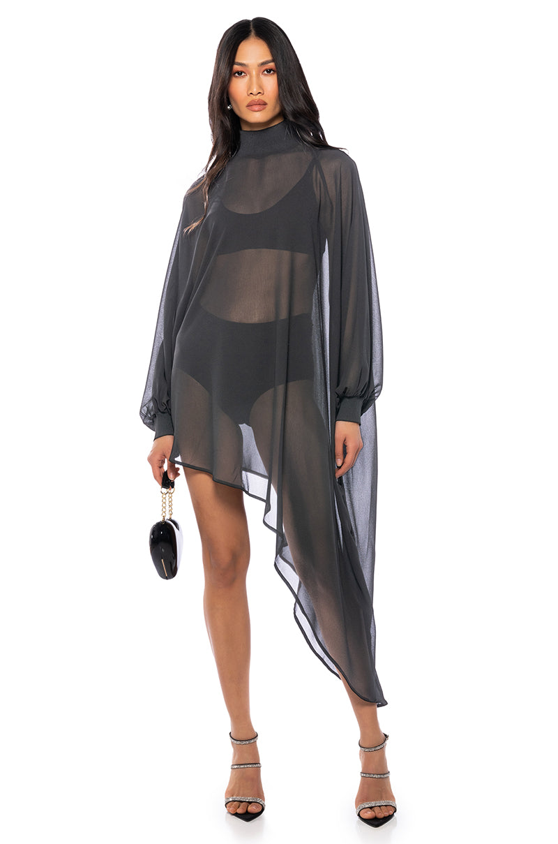 JUNE ASYMMETRICAL MIDI DRESS AKIRA JUNE ASYMMETRICAL MIDI DRESS AKIRA