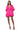 Side View June Pillow Mini Dress In Fuchsia