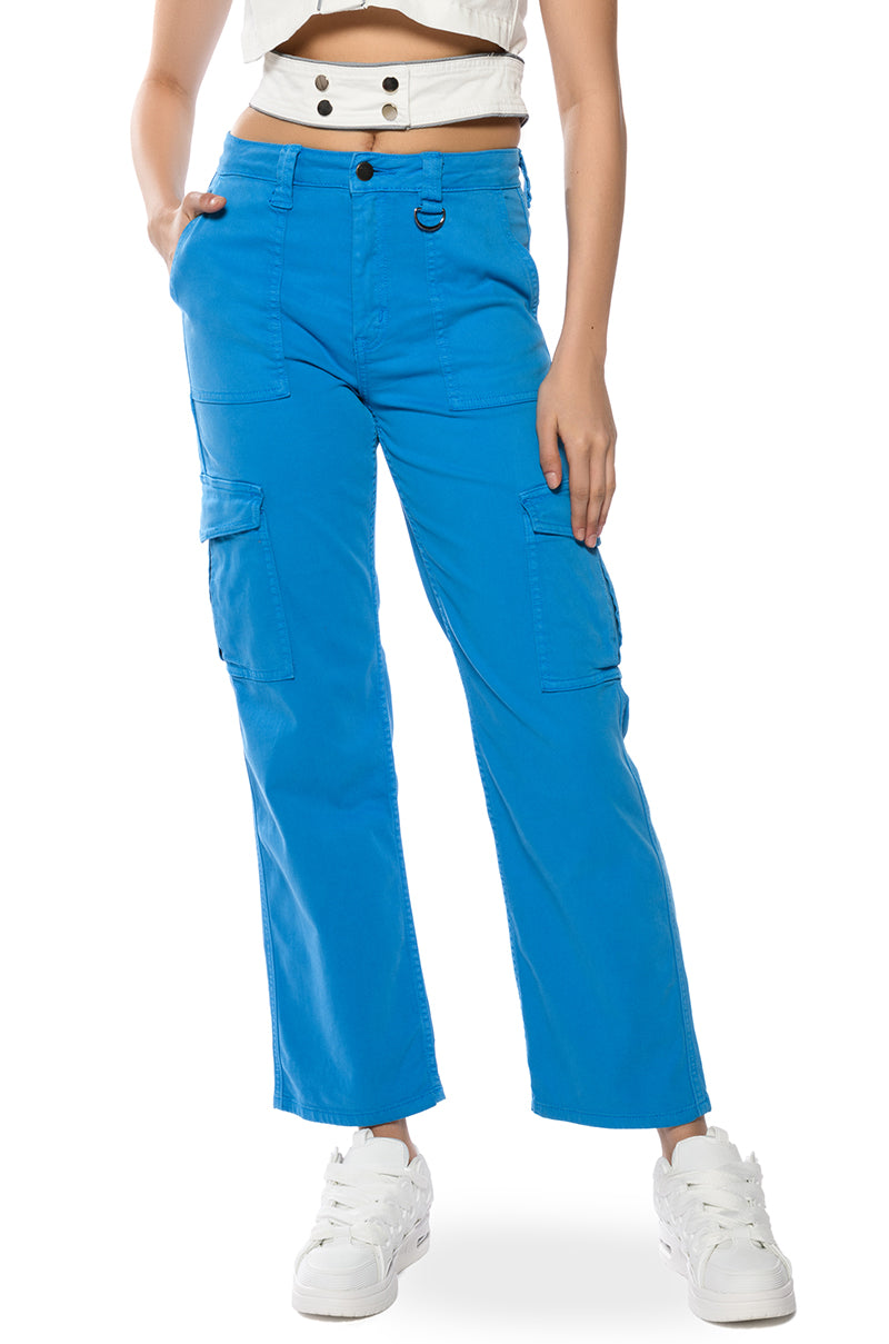 Front View Just Like That Straight Fit Cargo Pant