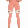 Front View Kappa Cutout Legging With Printed Waistband