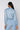 Back View Kappa Womens 222 Crop Osbar Track Jacket in Blue